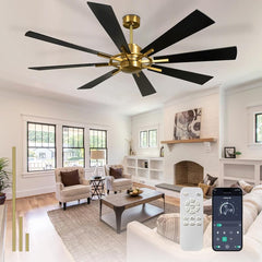 Replacement | Remote Control Set for Depuley 42/52/60/72" Celing Fan with LED Light or No Light, Indoor Outdoor Fan with Remote APP Control, 3/8 Blades