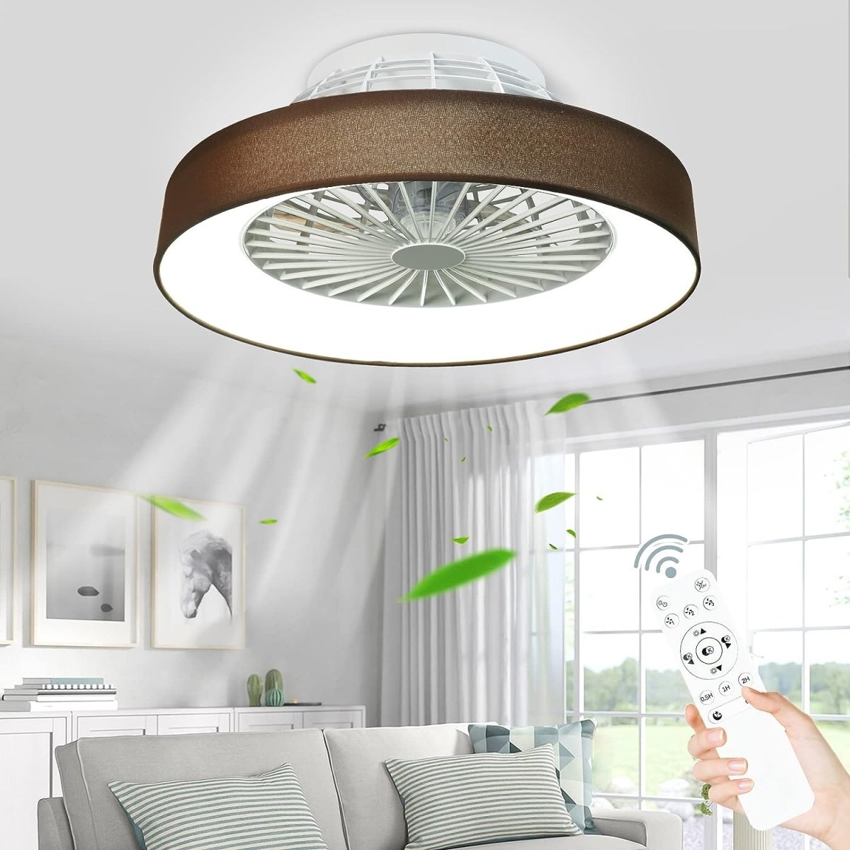 Remote Control for DLLT / DIGLED Flush Mount Starry Sky Ceiling Fans (Infrared Control Type) - WS-FPZ46~47-Remote 17 | DEPULEY
