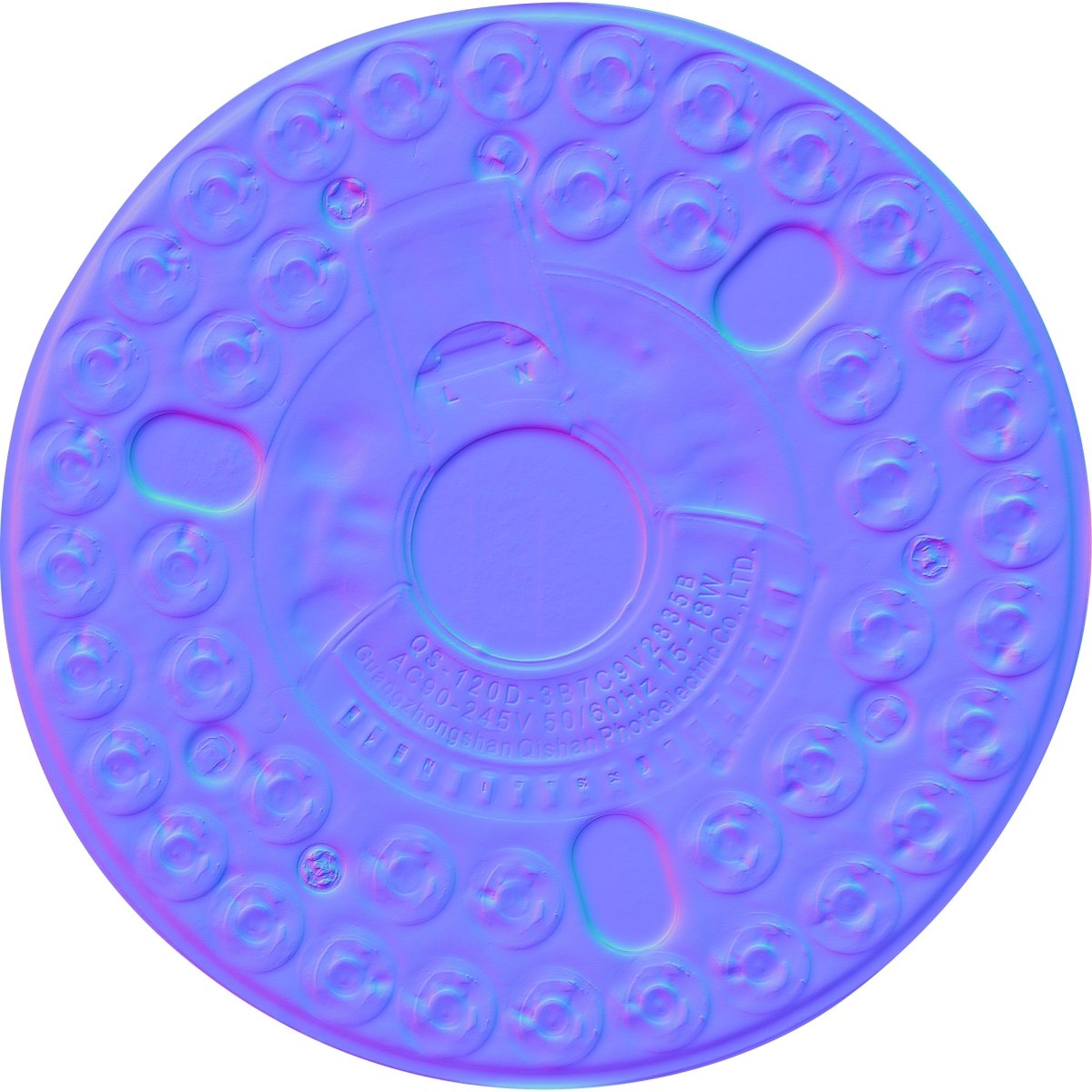 Replacement LED Module+ | for Depuley 52 / 60 / 72 inch Celing Fan with Light or no Light, Indoor Outdoor Fan with Remote APP Control, 3/8 Blades, DC Motor Reversible 6 Speed Timer | Model: WS - FPZ180 181 182 - WS - FPZ180~182 - 18C - LED - Source 2 | DEPULEY