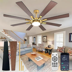 Replacement | Remote Control Set for Depuley 42/52/60/72" Celing Fan with LED Light or No Light, Indoor Outdoor Fan with Remote APP Control, 3/8 Blades - Remote - Set - WS - FPZ182 - 18C 10 | DEPULEY