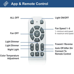 Replacement | Remote Control Set for Depuley 52 / 60 / 72 inch Celing Fan with Light or no Light, Indoor Outdoor Fan with Remote APP Control, 3/8 Blades, DC Motor Reversible 6 Speed Timer | WS - FPZ180, WS - FPZ182, WS - FPZ186 - WS - FPZ180~182 - Remote - Set 1 | DEPULEY