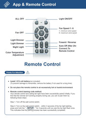 Replacement | Remote Control Set for Depuley 52 / 60 / 72 inch Celing Fan with Light or no Light, Indoor Outdoor Fan with Remote APP Control, 3/8 Blades, DC Motor Reversible 6 Speed Timer | WS - FPZ180, WS - FPZ182, WS - FPZ186 - WS - FPZ180~182 - Remote - Set 14 | DEPULEY