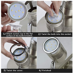 Depuley LED Ceiling Light Rotatable, 6 Way Kitchen Lights Ceiling, Chrome & Swivelling Design, Modern Spotlights for Kitchen, Living Room, Bedroom, Including 6 X 3W GU10 LED Bulbs (Warm White) - WSSD01-18B 5 | Depuley