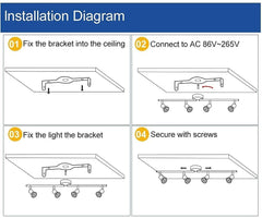 Depuley Modern LED 4 Light Track Lighting Kit, Flexibly Adjustable Decorative Accent Lamp, Bulbs Included - WSGDD01-12B 5 | Depuley