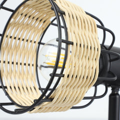 Depuley Modern Track Lighting Kit, 4-Head Rattan Track Wall Spotlight,with Woven Cage - WS-FNG51-40B 7 | Depuley