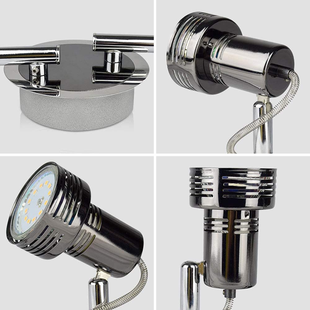 Depuley Modern Track Lighting Kit, 4-Light Directional Track Lights , Foldable, Swing Arms - WSSD06-12A 3 | Depuley