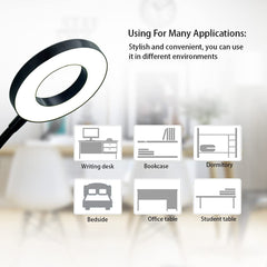Depuley W-LITE 6W LED USB Clip on Reading Light, 2-Light Color Desk Lamp with Clamp for Bed Kids Book Piano Headboard, Eye Protection, Book Light Warm & Cool Light Colors, Adapter Included - WSTL01-6C-B 8 | Depuley