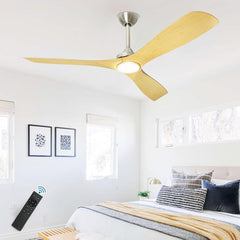 Depuley 52" Ceiling Fans with LED Lights and Remote, Modern Ceiling Fan Noiseless Reversible DC Motor for Kitchen/Patio/Farmhouse & Covered Outdoor Lighting, Timing, 3 Light Color Changeable - WS-FPZ40-18C-NE 2 | DEPULEY