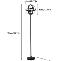 Depuley 68 Inch 3-Light Globe Design Floor Lamp - WS-MNF42-60B 2 | DEPULEY