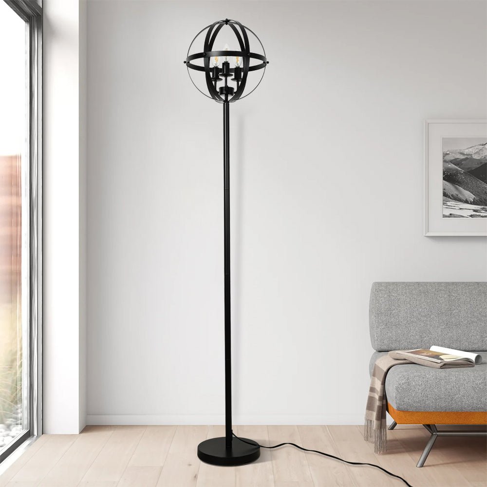 Depuley 68 Inch 3-Light Globe Design Floor Lamp - WS-MNF42-60B 3 | DEPULEY