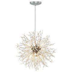 Depuley Chandeliers Crystal Pendant Light Fixture, Modern Chrome Dandelion Hanging Light , 8 / 9 / 12 Lights Firework Chandelier Lighting for Living Room, Dining Room, Kitchen Island, Hallway, G9 Bulbs - WS-FND82-40B 2 | DEPULEY