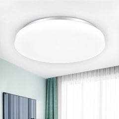 DLLT 20W Led Flush Mount Ceiling Light Fixture, Waterproof Led Ceiling Lights, 10 Inch 6000K Daylight 1650lm 100W Equivalent Bathroom Ceiling Lamp for Kitchen, Laundry, Bedroom, Hallway, Non Dimmable - WSCL05-20A 1 | DEPULEY
