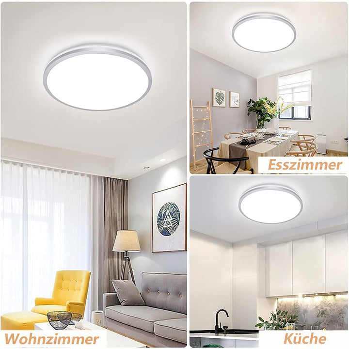 DLLT LED Flush Mount Ceiling Light, 35W Dimmable Round Ceiling Light Fixture with Remote, Close to Ceiling Light Fixtures for Living Room, Bedroom, Dining Room, 3-Light Color Changeable, Timing - WSCL15-35C-M 10 | DEPULEY