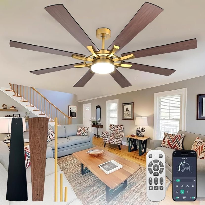 Replacement | Remote Control Set for Depuley 42/52/60/72" Celing Fan with LED Light or No Light, Indoor Outdoor Fan with Remote APP Control, 3/8 Blades - Remote - Set - WS - FPZ182 - 18C 10 | DEPULEY