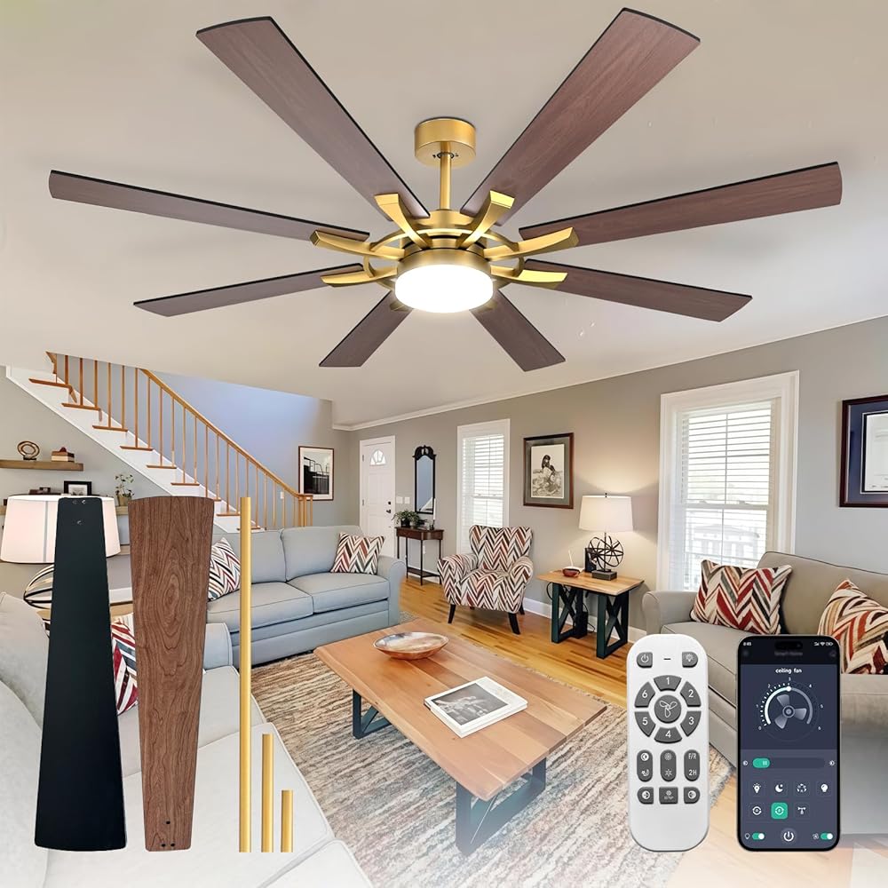 Replacement | Remote Control Set for Depuley 52 / 60 / 72 inch Celing Fan with Light or no Light, Indoor Outdoor Fan with Remote APP Control, 3/8 Blades, DC Motor Reversible 6 Speed Timer | Model: WS - FPZ180 181 182 - 16 | DEPULEY