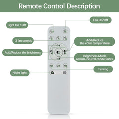 18/20/23 Inches Starry Sky Series Ceiling Fan Remote Control, Applicable To (WS-FPZ11-30C, WS-FPZ11-40C, WS-FPZ12-40C, WS-FPZ13-30C, WS-FPZ9-40C) - WSFLRM-01 1 | Depuley