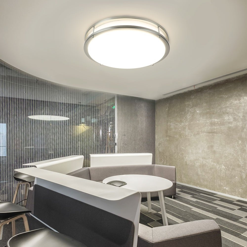 Depuley 48W Dimmable Flush Mount LED Ceiling Light Fixture 17.6 Round Close to Ceiling Lights with Remote Control Modern Ceiling Lighting for Bedro