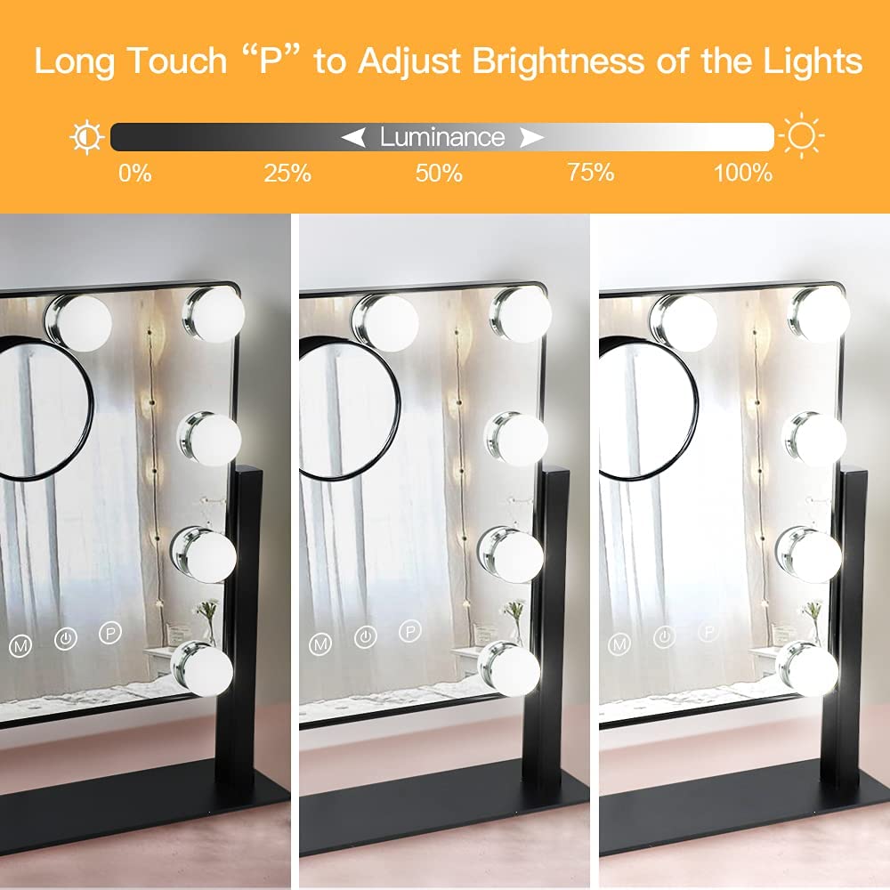 12 bulb vanity mirror best sale