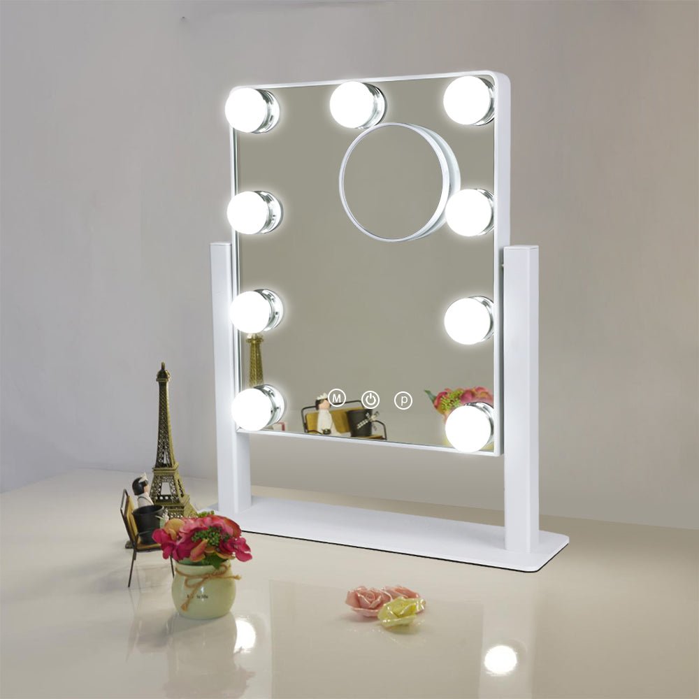Depuley 12in Makeup Dimmable Lighted Mirror with Smart Touch Control - White