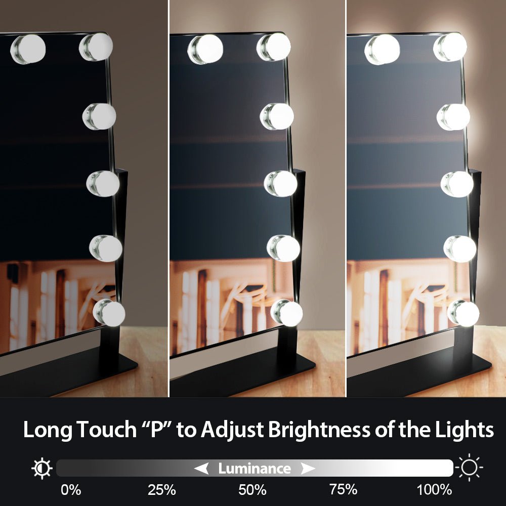 Full length hollywood mirror with lights best sale