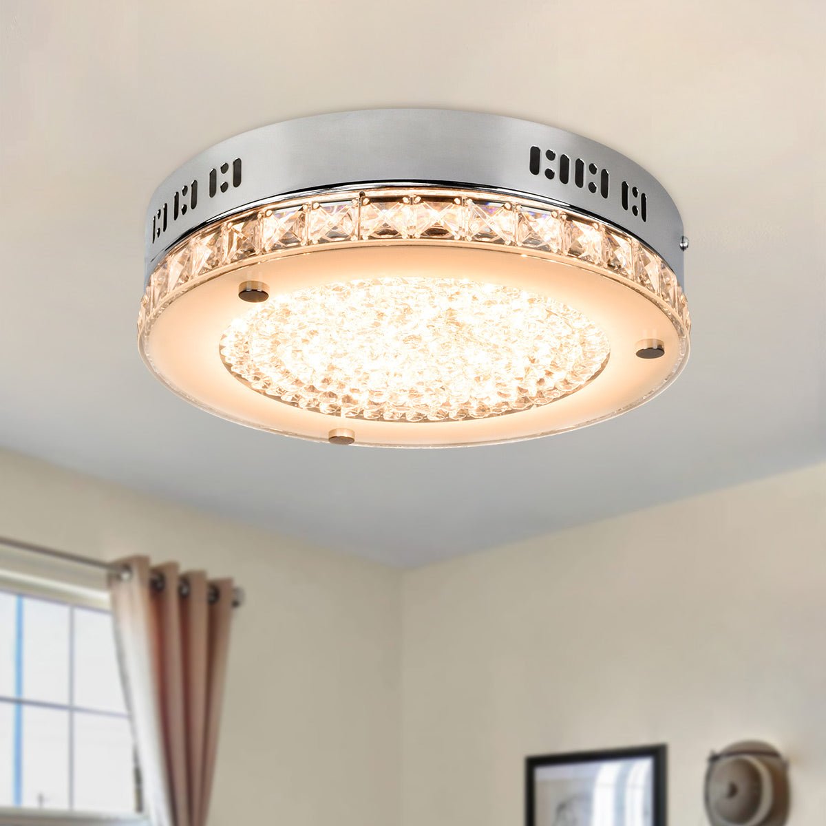 Dimmable crystal ceiling lights new arrivals