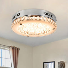 Depuley 18W LED Crystal Ceiling Light with Remote, 11-Inch Modern Dimmable Close to Ceiling Lights Fixtures, 1440LM 3 Color Changeable - WSCL40-B18C 1 | Depuley