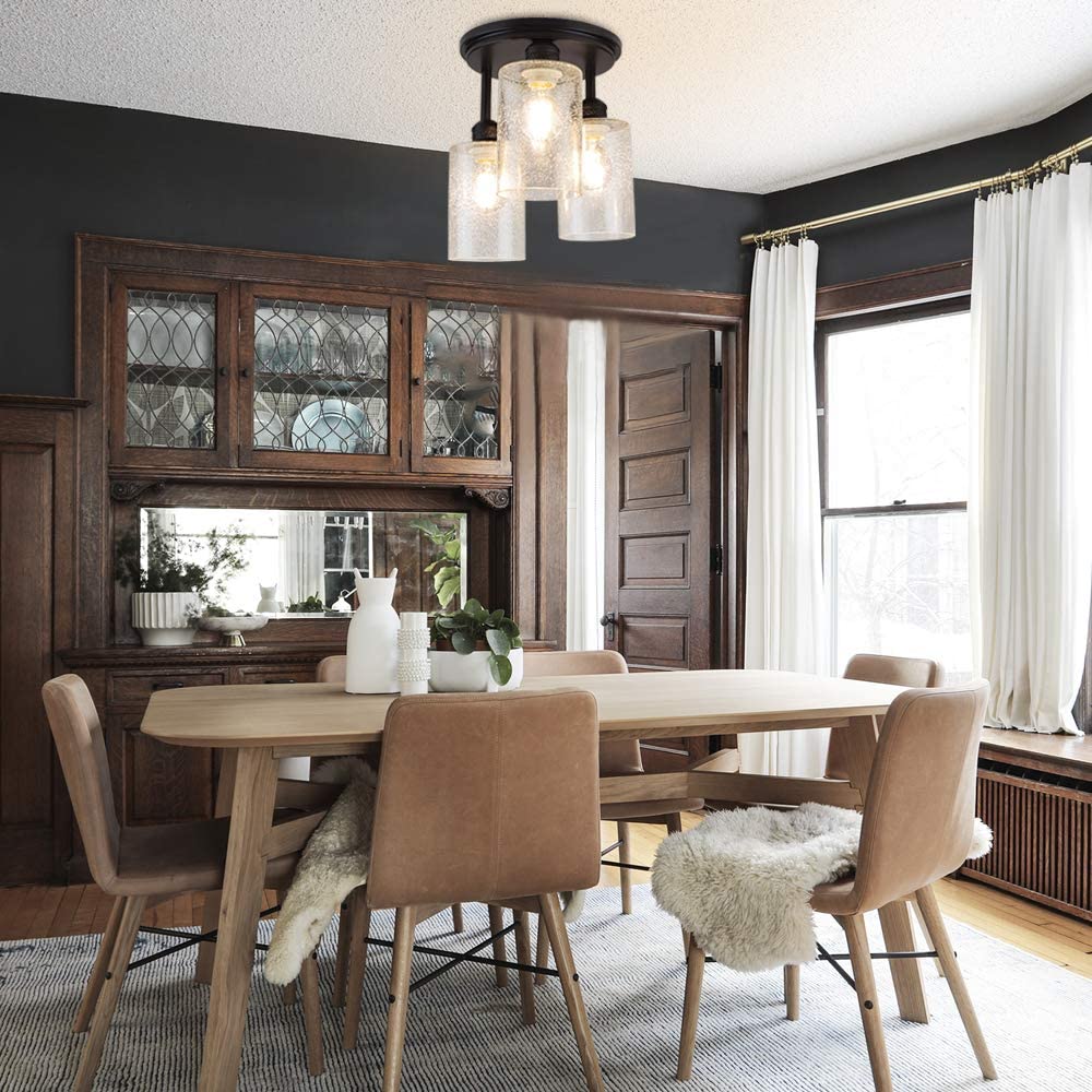 Semi flush dining room light discount