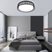 DLLT 35W Dimmable LED Ceiling Light with Remote and Round Large Design with Drawing, Flush Mount Fashion Black Ceiling Lamp for Bedroom Kitchen Dining Room Office Hall Children's Room, Timing, 3000K - 6000K, 3 Color Changeable - WSCL38-35C-B 14 | Depuley