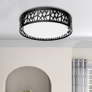 DLLT 35W Dimmable LED Ceiling Light with Remote and Round Large Design with Drawing, Flush Mount Fashion Black Ceiling Lamp for Bedroom Kitchen Dining Room Office Hall Children's Room, Timing, 3000K - 6000K, 3 Color Changeable - WSCL38-35C-B 12 | Depuley