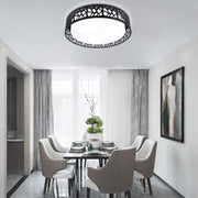 DLLT 35W Dimmable LED Ceiling Light with Remote and Round Large Design with Drawing, Flush Mount Fashion Black Ceiling Lamp for Bedroom Kitchen Dining Room Office Hall Children's Room, Timing, 3000K - 6000K, 3 Color Changeable - WSCL38-35C-B 13 | Depuley