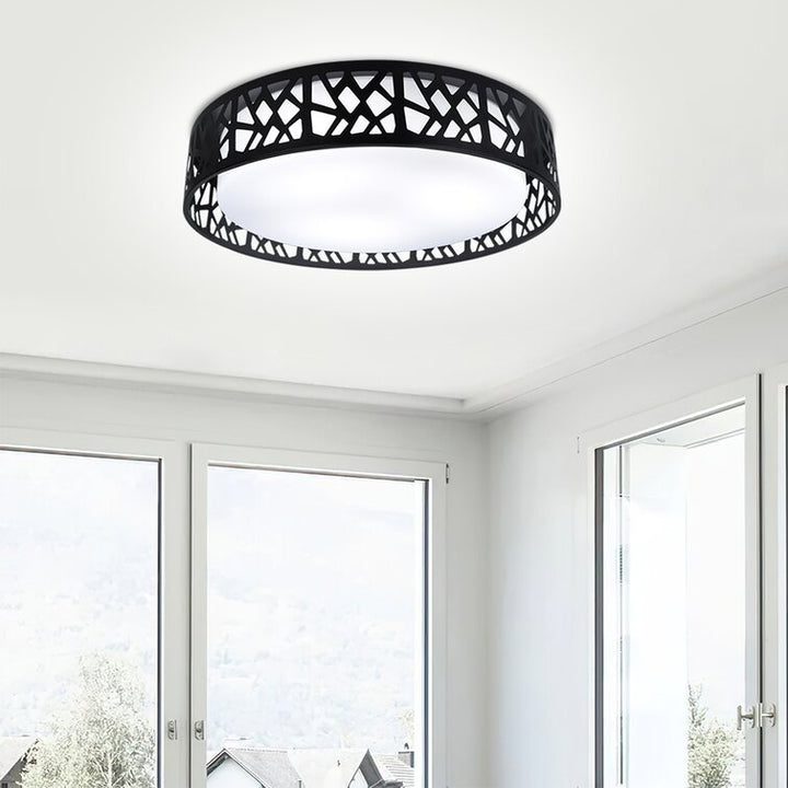 DLLT 35W LED Ceiling Light Dimmable Modern White Ceiling Light Living Room with Remote Control and Round Large Design with Drawing (3000 K - 6000 K) for Bedroom Kitchen Dining Room Office Hall Children's Room - WSCL38-35C-W 18 | Depuley