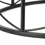 DLLT 4-Light Black Round Pendant Lighting, 18'' Industrial Metal Drum Cage Chandelier, Farmhouse Hanging Light Fixture for Dining Room, Kitchen, Living Room, Bedroom, Hallway - WS-FND63-60B 13 | Depuley