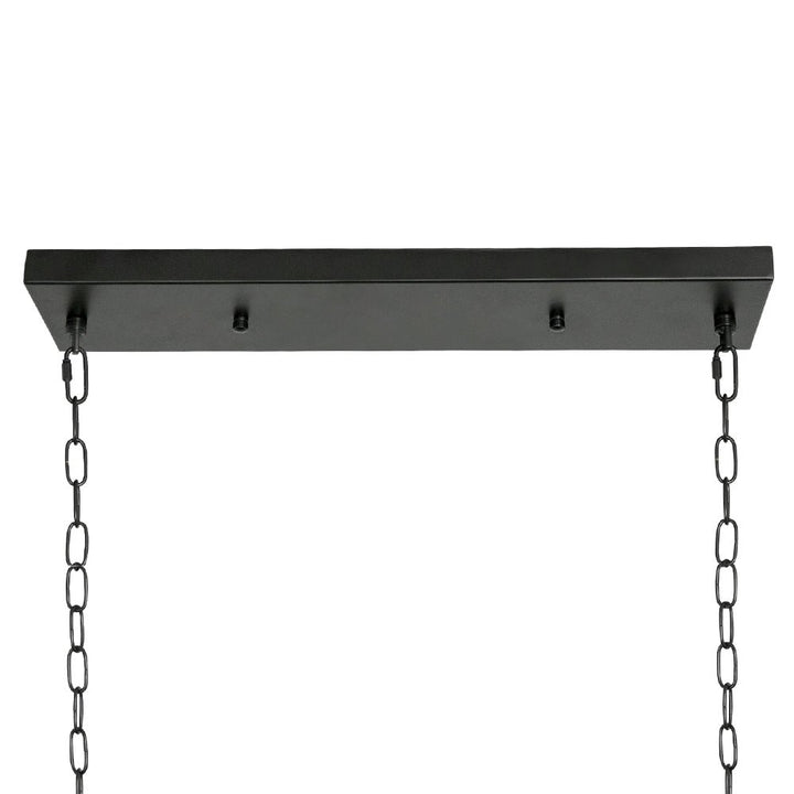 Depuley 4-Light Farmhouse Kitchen Island Pendant Lighting, Industrial Black Chandelier Light Fixture Ceiling Hanging with Metal Frame for Dining Room Living Room Restaurant (E26 Bulbs Included) - WS-FND54-60B 9 | Depuley