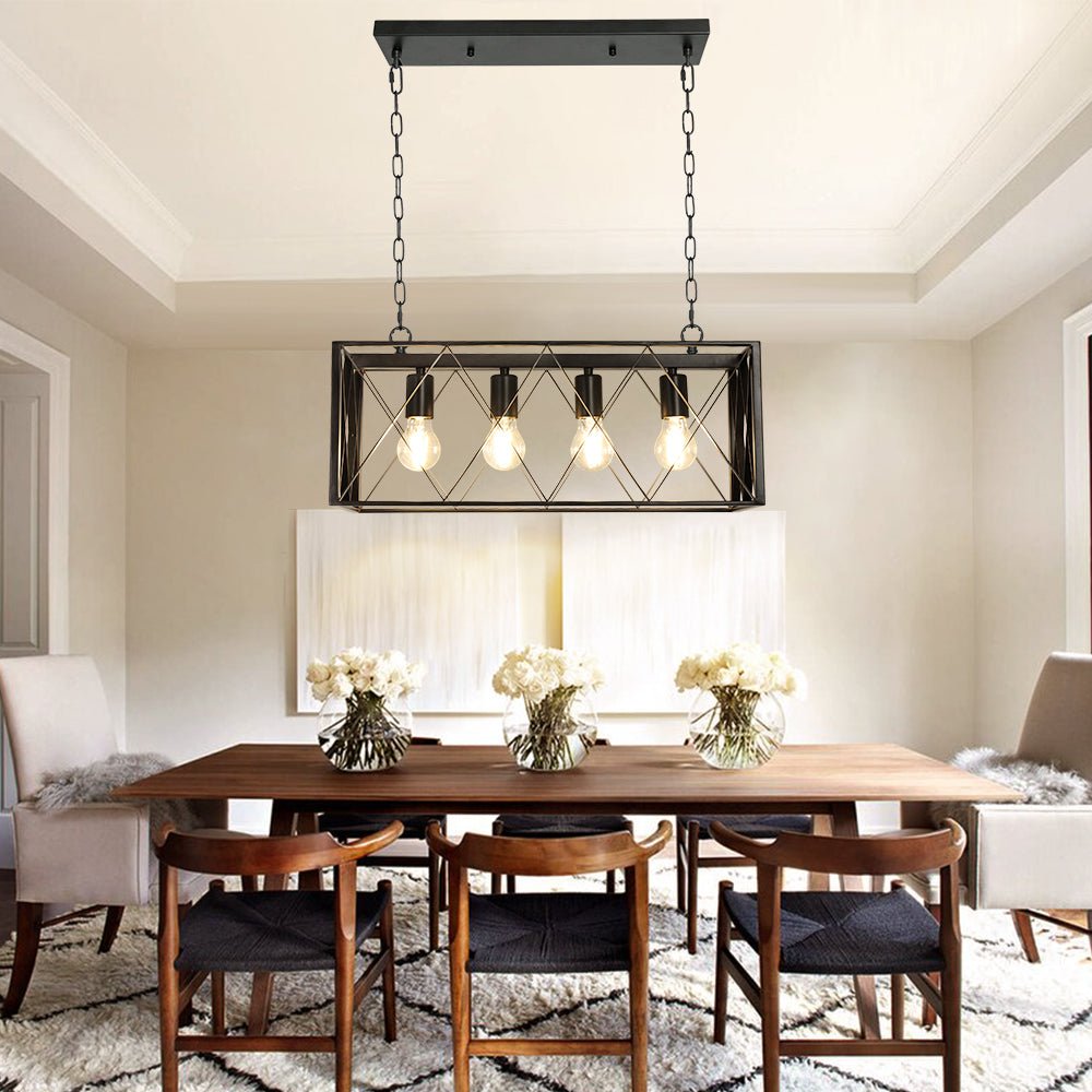 Black light over dining table hotsell