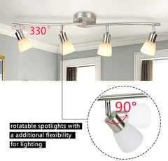 Depuley 4-Light Track Lighting Fixtures-Adjustable Directional Spotlight Ceiling Light, Bulb Included - WS-HH-S403-4 2 | Depuley