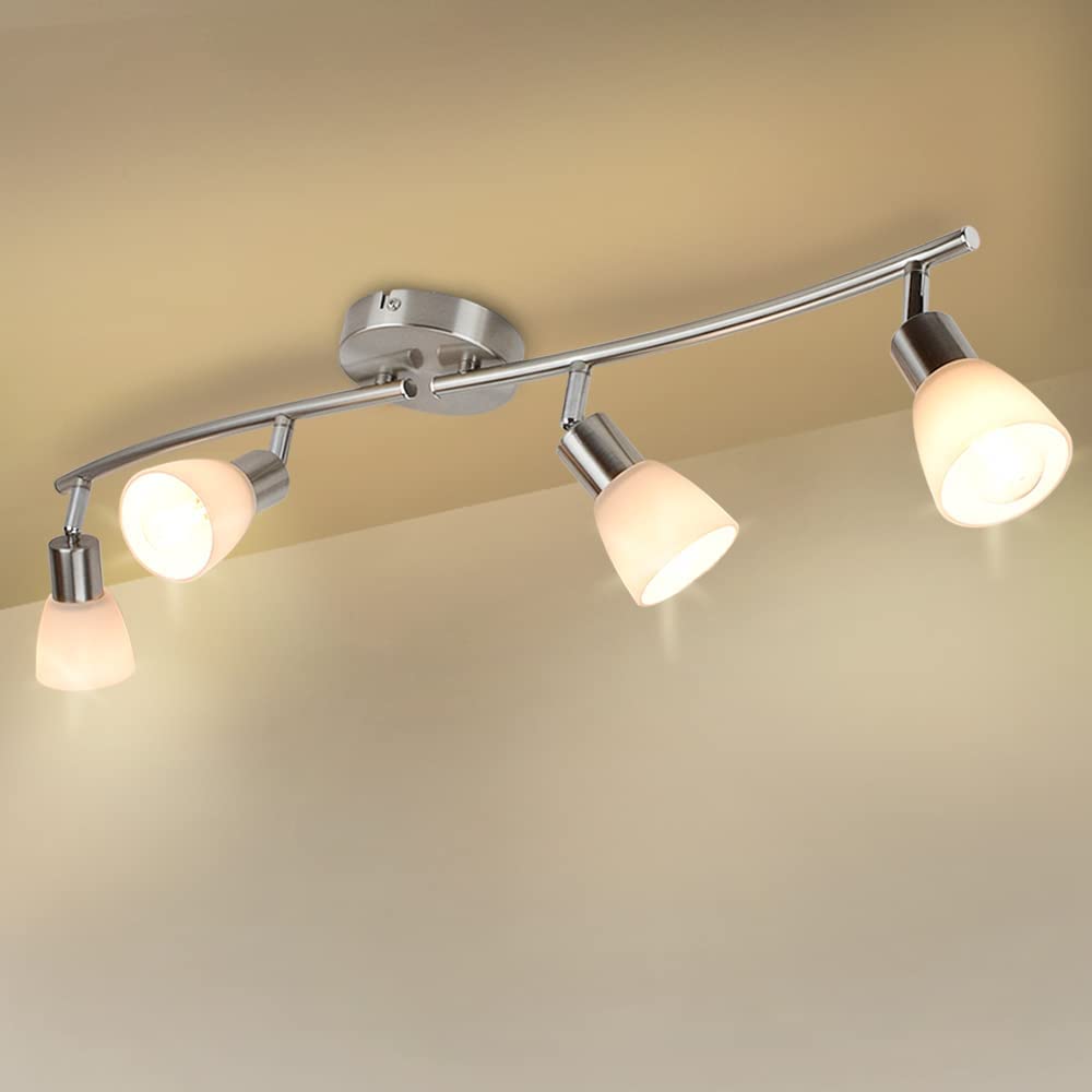 Depuley 4-Light Track Lighting Fixtures-Adjustable Directional Spotlight Ceiling Light, Bulb Included - WS-HH-S403-4 1 | Depuley