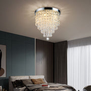 Depuley 4-Lights Mini Crystal Chandelier, Modern Crystal Flush Mount Ceiling Light, H 12.2'' x W 11.8'' Crystal Chandelier Lighting Fixture for Bedroom, Hallway, Kitchen, Living Room, Bar, 300mm - WSCCL01-300 11 | Depuley