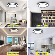 Depuley 48W Dimmable LED Ceiling Light Fixture Flush Surface Mount, 20 Inch Round Remote Control Lighting, 3 Light Color Changeable for Dining Room, Living Room, Bedroom, Office, Hotel - WSCL04-48C-S 8 | Depuley