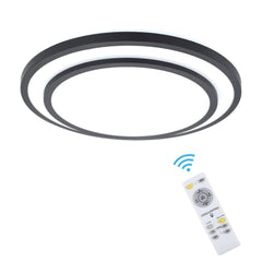 Depuley 48W Dimmable LED Ceiling Light Fixture Flush Surface Mount, 20 Inch Round Remote Control Lighting, 3 Light Color Changeable for Dining Room, Living Room, Bedroom, Office, Hotel - WSCL04-48C-B 1 | Depuley