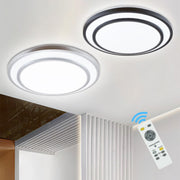Depuley 48W Dimmable LED Ceiling Light Fixture Flush Surface Mount, 20 Inch Round Remote Control Lighting, 3 Light Color Changeable for Dining Room, Living Room, Bedroom, Office, Hotel - WSCL04-48C-S 4 | Depuley