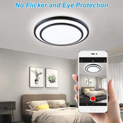 Depuley 48W Dimmable LED Ceiling Light Fixture Flush Surface Mount, 20 Inch Round Remote Control Lighting, 3 Light Color Changeable for Dining Room, Living Room, Bedroom, Office, Hotel - WSCL04-48C-S 6 | Depuley