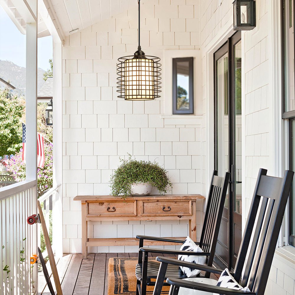 Vintage hanging barn lights cheap