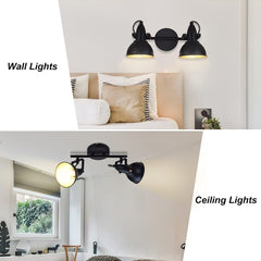 Depuley Ceiling Track Lighting Fixture, 2-Light Adjustable Wall Spotlight, Black - WSSD05-10B 2 | Depuley