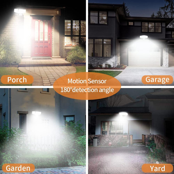 Depuley 35W Plug-In Motion Sensor Light Outdoor, Exterior LED Security Lights Fixture with 3 Adjustable Heads, Detector Flood Light for Garage Yard Porch Patio IP65 Waterproof, 6500K - B0893CRZRP 3 | Depuley