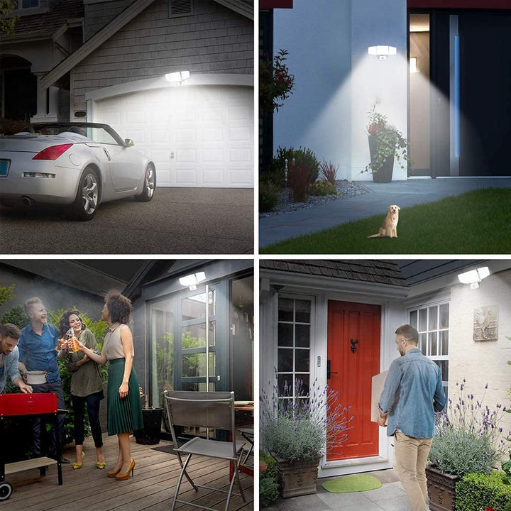 Depuley 35W Plug-In Motion Sensor Light Outdoor, Exterior LED Security Lights Fixture with 3 Adjustable Heads, Detector Flood Light for Garage Yard Porch Patio IP65 Waterproof, 6500K - B0893CRZRP 11 | Depuley
