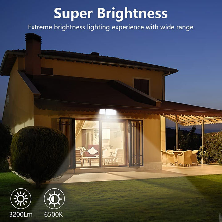 Depuley 35W Plug in Motion Sensor Light Outdoor, LED Motion Security Lights with 3 Adjustable Heads, IP65 Waterproof Exterior Detected Flood Light for Garage, Yard, Porch, Patio, 6500k - WSMSL02-3B 6 | Depuley