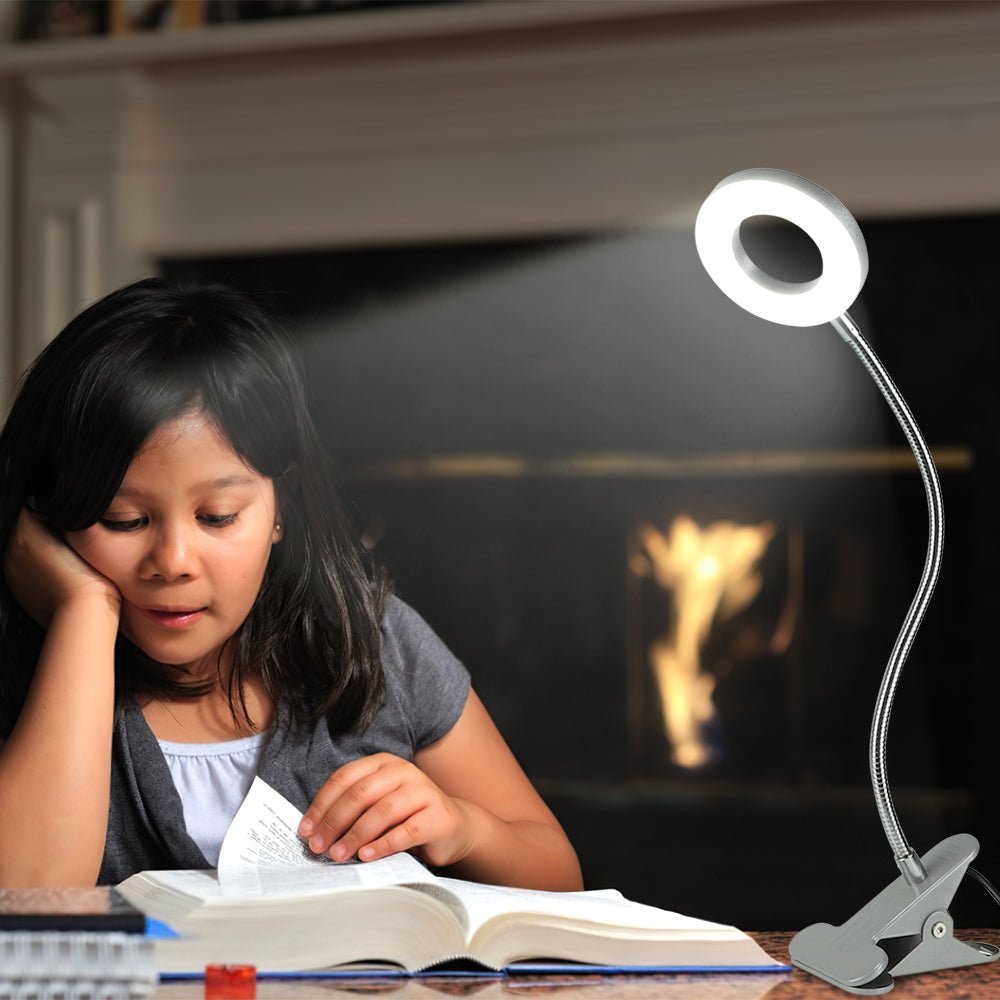 Clip on battery reading light on sale