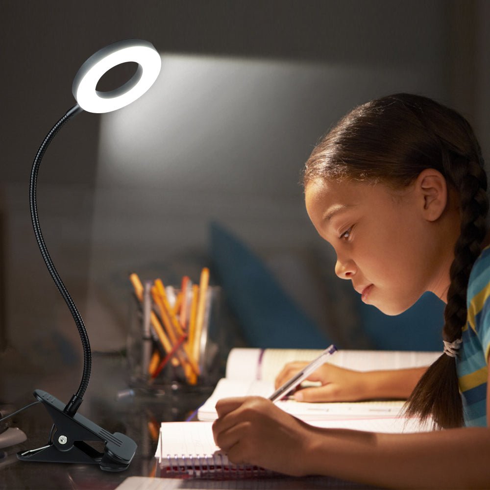 Clip On Light Reading Lights 48 Led Usb Desk Lamp With 3 - Temu
