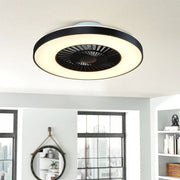 Depuley Modern LED Ceiling Fan with Lights, 40W Dimmable Ceiling Fan with Remote, 7 Invisible Blades Semi Flush Mount Ceiling Fan Light, 3-Speed Indoor Low Profile Ceiling Fan, 3000K-6500K Timing - WS-FPZ12-40C 13 | Depuley