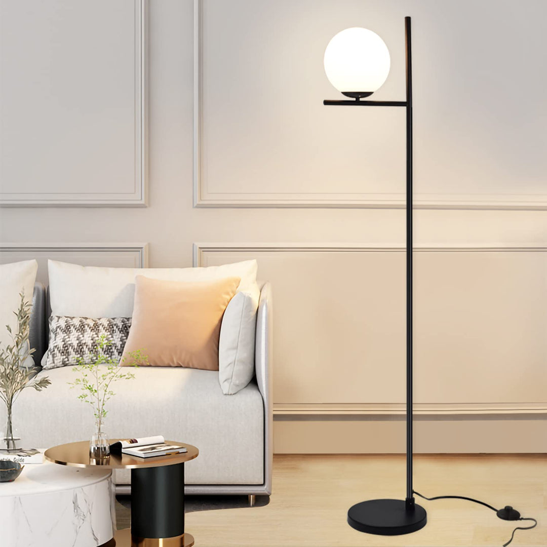 DingLiLighting Crystal LED Floor Lamp for Living Room, Modern Standing  Lights for Bedroom , Elegant Tall Pole Accent Light for Mid Century 